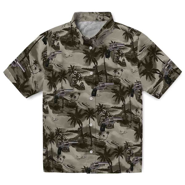 Gun Coastal Palms Hawaiian Shirt Best selling