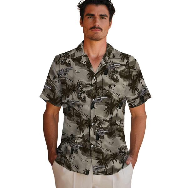 Gun Coastal Palms Hawaiian Shirt High quality