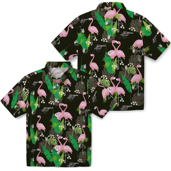 Gun Flamingo Foliage Hawaiian Shirt Latest Model