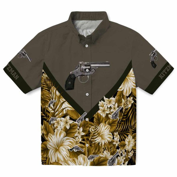 Gun Floral Chevron Hawaiian Shirt Best selling