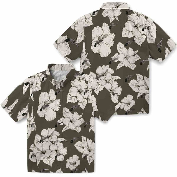 Gun Hibiscus Blooms Hawaiian Shirt Latest Model