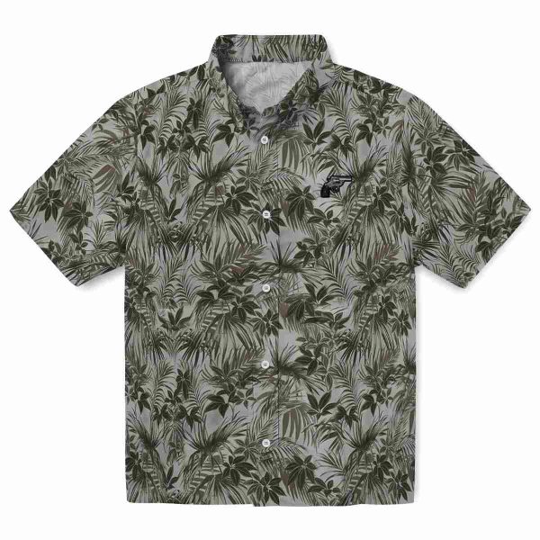 Gun Leafy Pattern Hawaiian Shirt Best selling