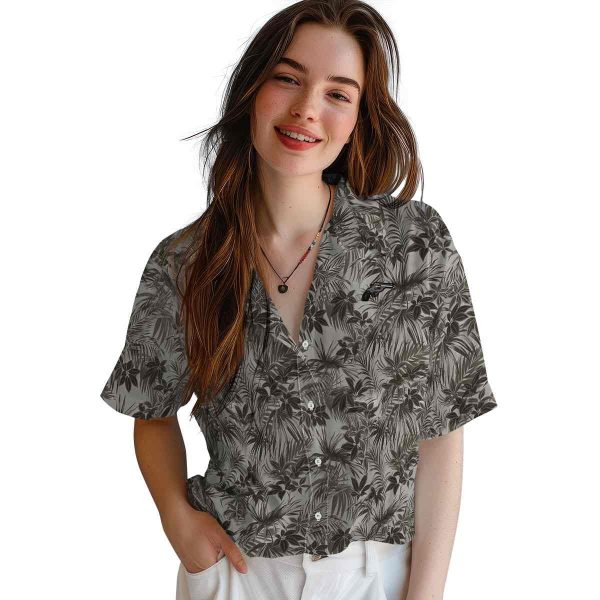 Gun Leafy Pattern Hawaiian Shirt Trendy