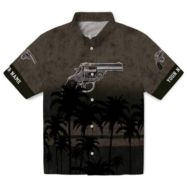 Gun Sunset Pattern Hawaiian Shirt Best selling