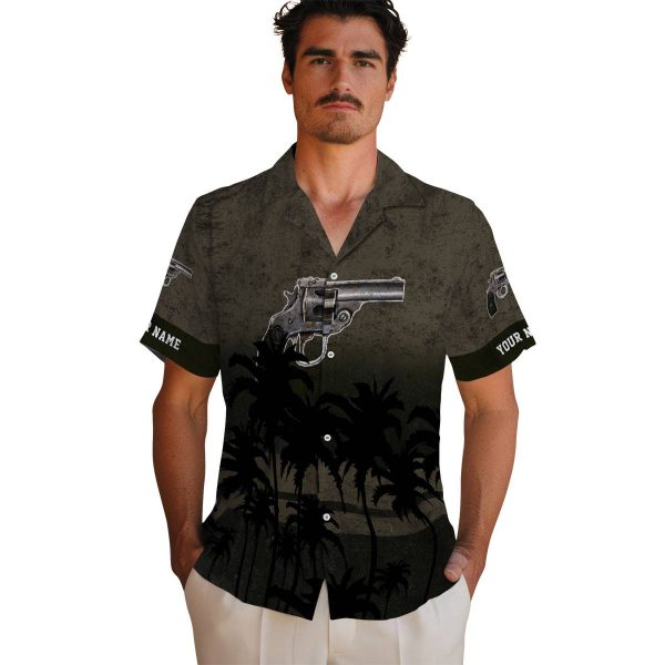 Gun Sunset Pattern Hawaiian Shirt High quality