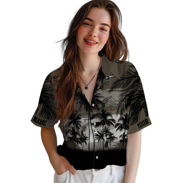 Gun Sunset Scene Hawaiian Shirt Trendy