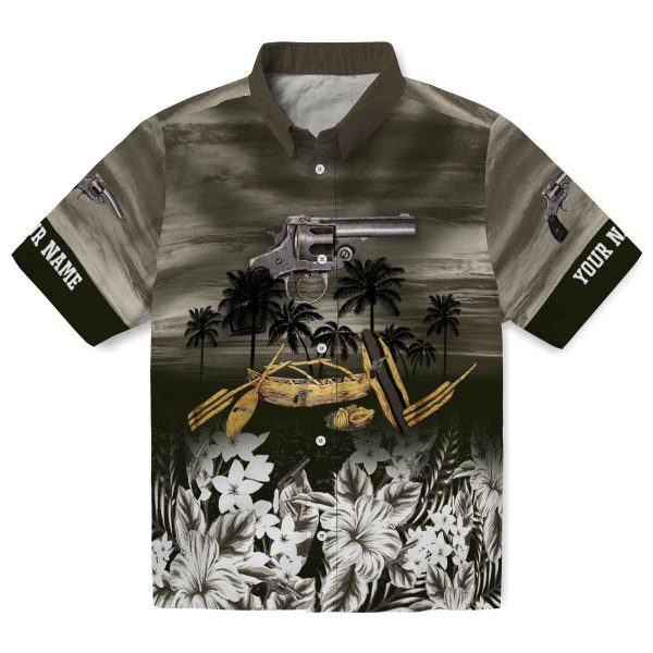 Gun Tropical Canoe Hawaiian Shirt Best selling