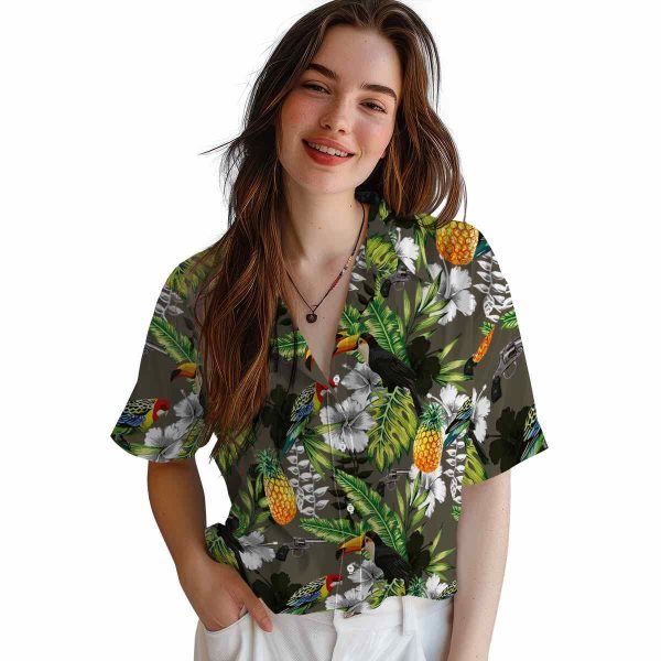 Gun Tropical Toucan Hawaiian Shirt Trendy