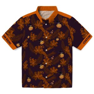 Halloween Botanical Print Hawaiian Shirt Best selling
