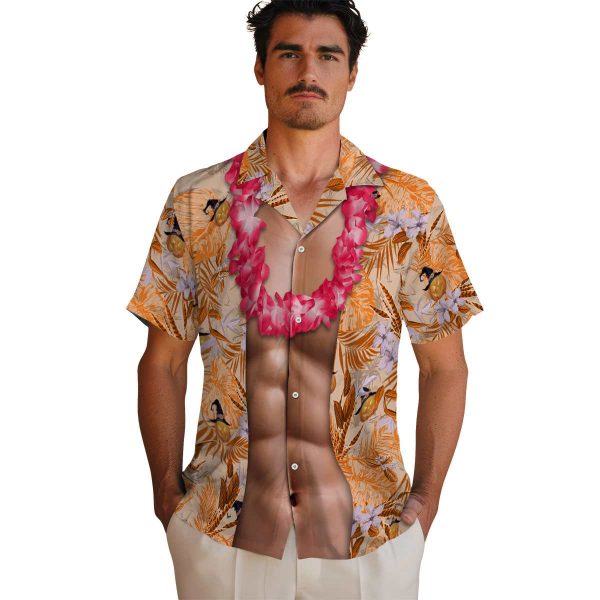 Halloween Chest Illusion Hawaiian Shirt High quality