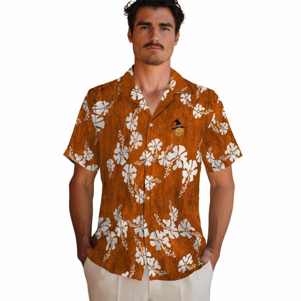 Halloween Hibiscus Clusters Hawaiian Shirt High quality