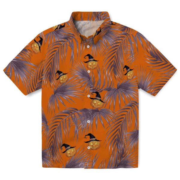 Halloween Leafy Palms Hawaiian Shirt Best selling