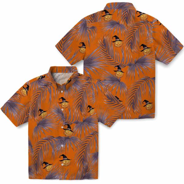 Halloween Leafy Palms Hawaiian Shirt Latest Model