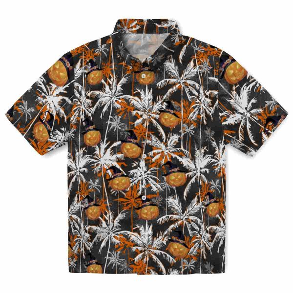 Halloween Palm Pattern Hawaiian Shirt Best selling