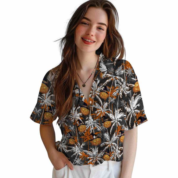 Halloween Palm Pattern Hawaiian Shirt Trendy