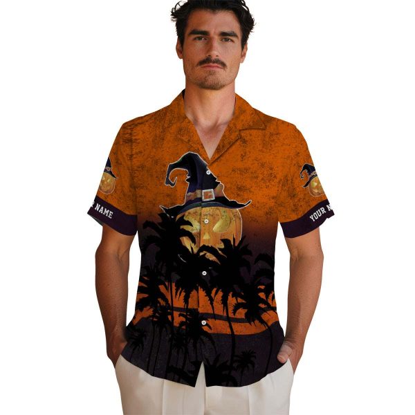 Halloween Sunset Pattern Hawaiian Shirt High quality