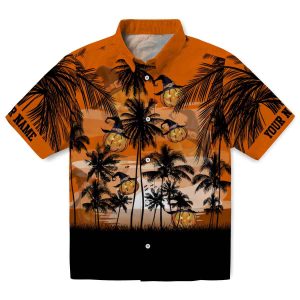 Halloween Sunset Scene Hawaiian Shirt Best selling