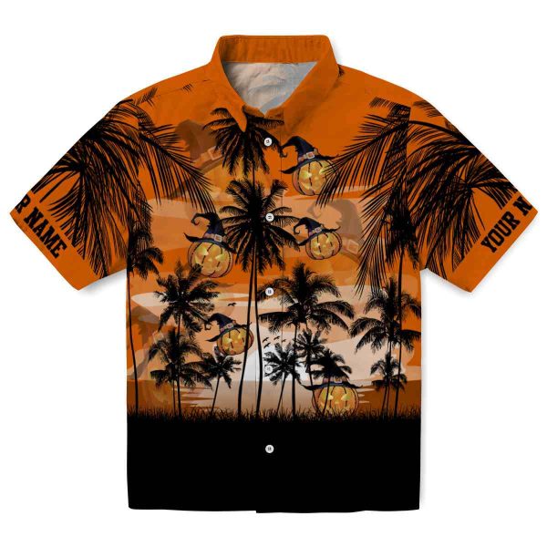 Halloween Sunset Scene Hawaiian Shirt Best selling