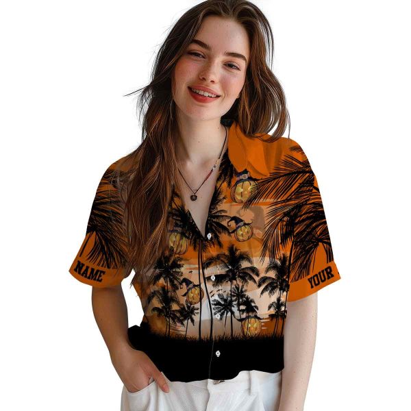 Halloween Sunset Scene Hawaiian Shirt Trendy