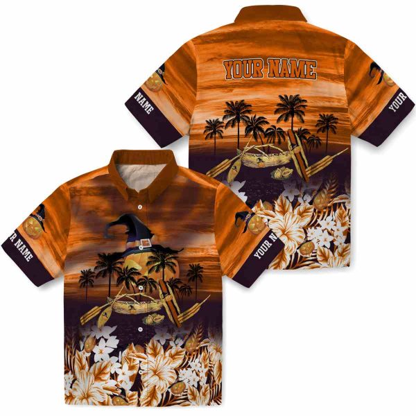 Halloween Tropical Canoe Hawaiian Shirt Latest Model