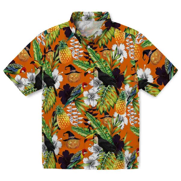 Halloween Tropical Toucan Hawaiian Shirt Best selling