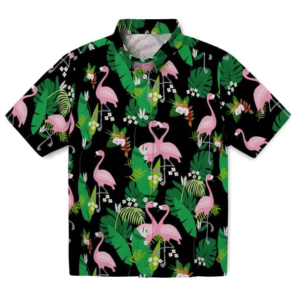 Hawaiian Flower Shirt Flamingo Foliage Hawaiian Shirt Best selling