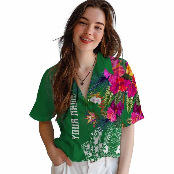 Hawaiian Flower Shirt Floral Polynesian Hawaiian Shirt Trendy