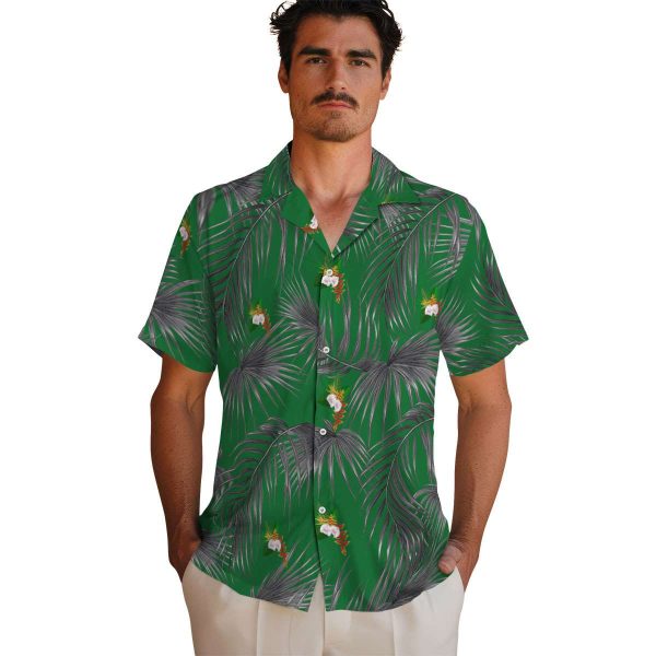 Hawaiian Flower Shirt Leafy Palms Hawaiian Shirt High quality