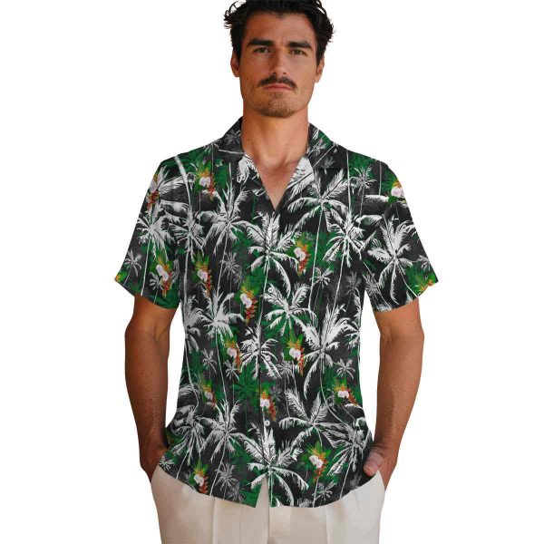 Hawaiian Flower Shirt Palm Pattern Hawaiian Shirt High quality