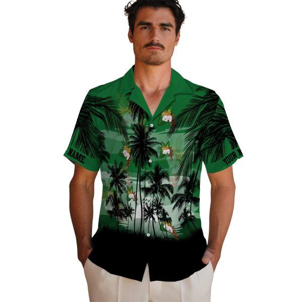 Hawaiian Flower Shirt Sunset Scene Hawaiian Shirt High quality