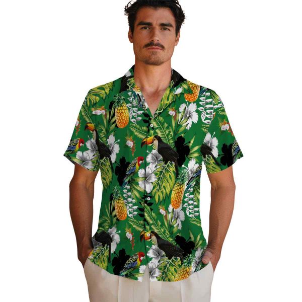 Hawaiian Flower Shirt Tropical Toucan Hawaiian Shirt High quality