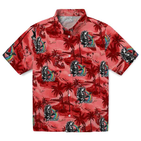 Heavy Metal Coastal Palms Hawaiian Shirt Best selling