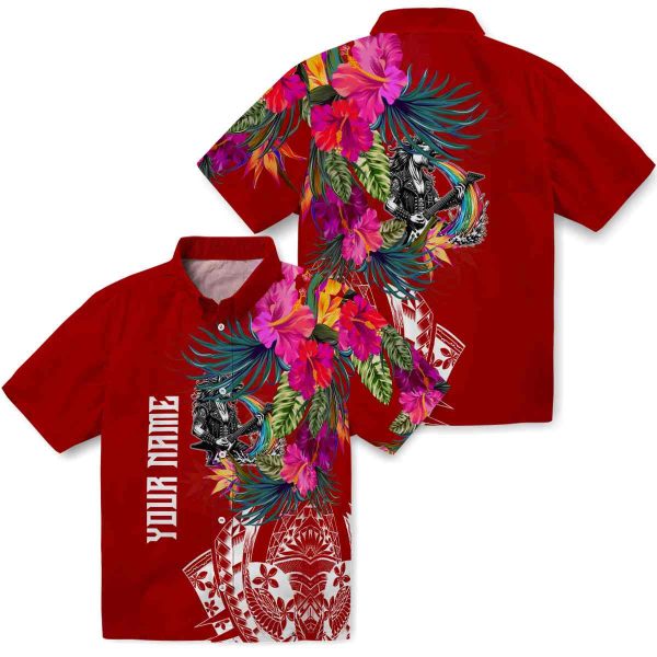 Heavy Metal Floral Polynesian Hawaiian Shirt Latest Model