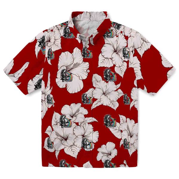 Heavy Metal Hibiscus Blooms Hawaiian Shirt Best selling