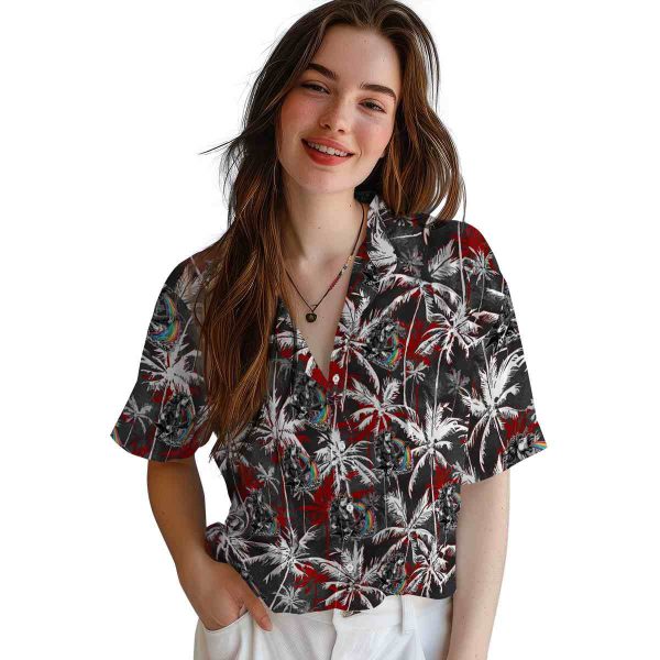 Heavy Metal Palm Pattern Hawaiian Shirt Trendy