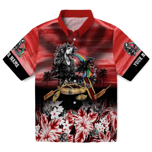 Heavy Metal Tropical Canoe Hawaiian Shirt Best selling