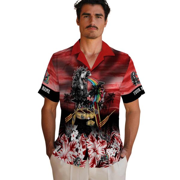 Heavy Metal Tropical Canoe Hawaiian Shirt High quality