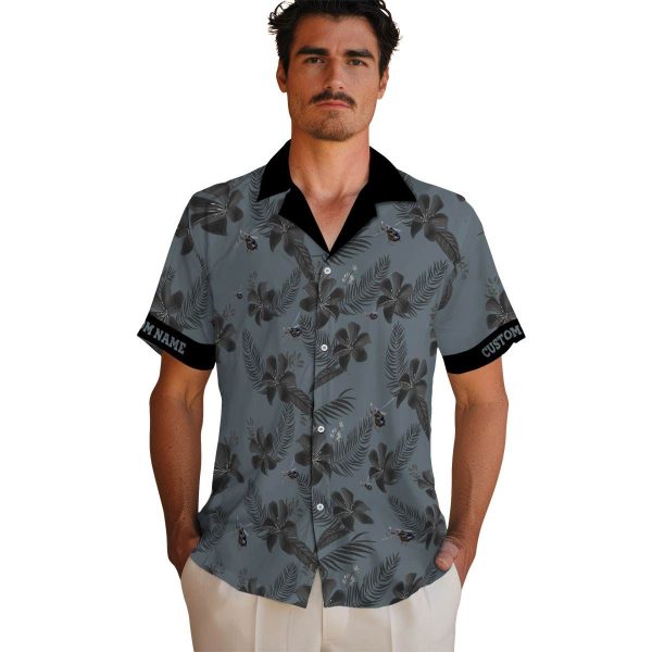 Helicopter Botanical Print Hawaiian Shirt High quality