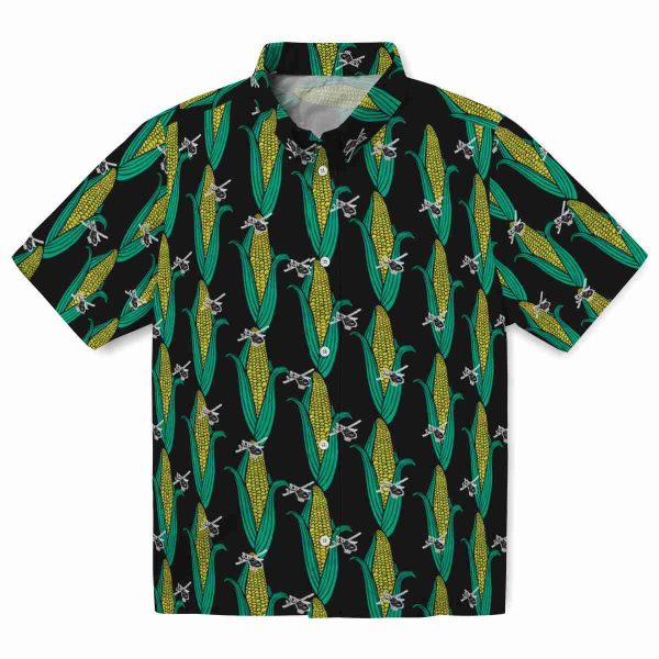 Helicopter Corn Motifs Hawaiian Shirt Best selling