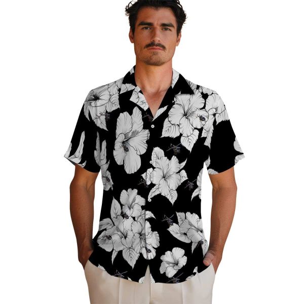 Helicopter Hibiscus Blooms Hawaiian Shirt High quality