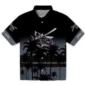 Helicopter Sunset Pattern Hawaiian Shirt Best selling