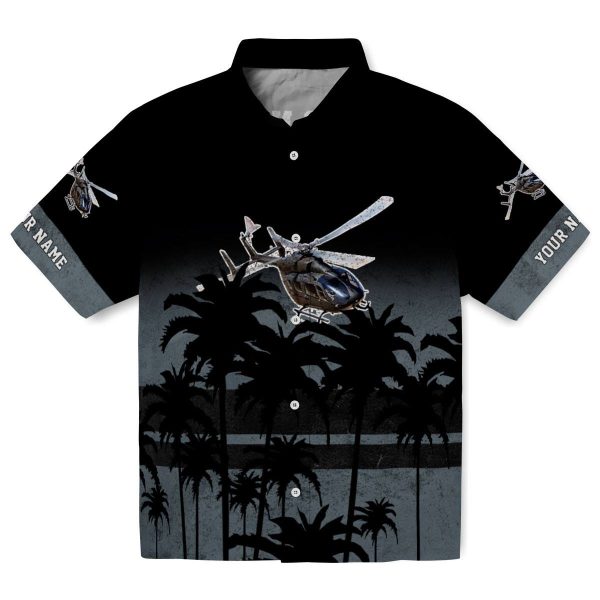 Helicopter Sunset Pattern Hawaiian Shirt Best selling