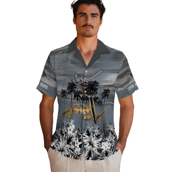 Helicopter Tropical Canoe Hawaiian Shirt High quality