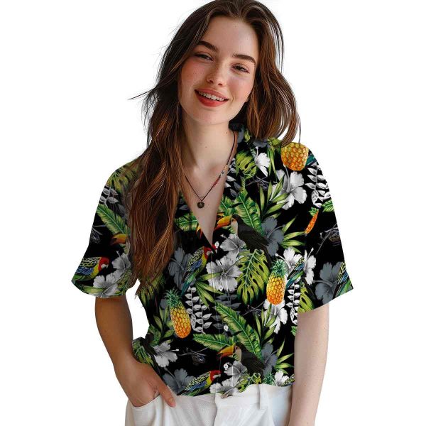 Helicopter Tropical Toucan Hawaiian Shirt Trendy