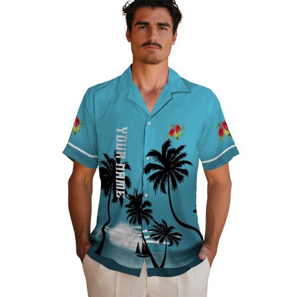 Hibiscus Beach Sunset Hawaiian Shirt High quality