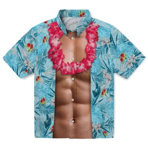 Hibiscus Chest Illusion Hawaiian Shirt Best selling