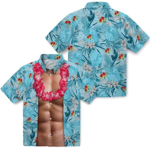 Hibiscus Chest Illusion Hawaiian Shirt Latest Model