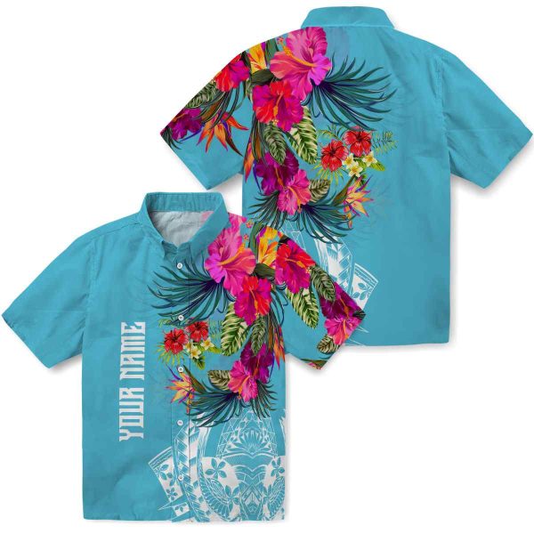 Hibiscus Floral Polynesian Hawaiian Shirt Latest Model