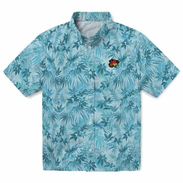 Hibiscus Leafy Pattern Hawaiian Shirt Best selling