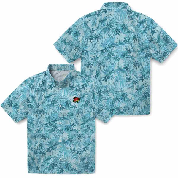 Hibiscus Leafy Pattern Hawaiian Shirt Latest Model